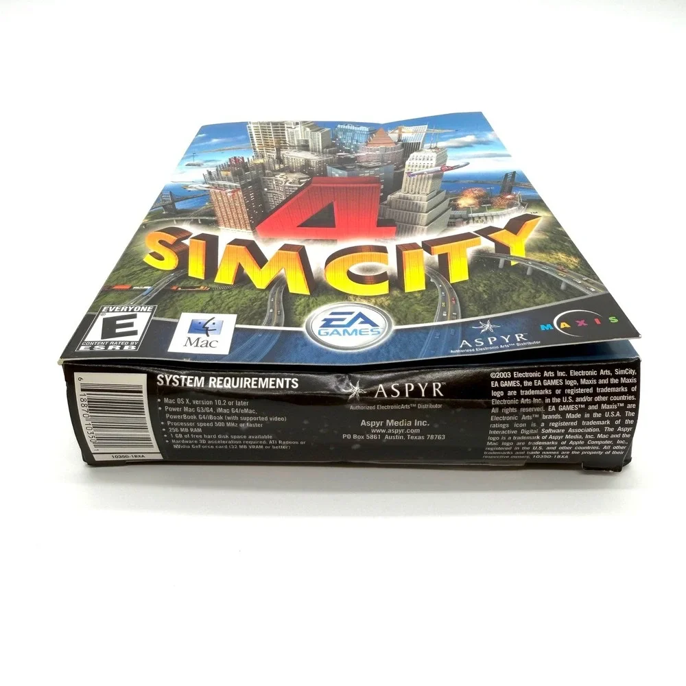SimCity 4 Mac CD-ROM Big Box EA Games Aspyr Maxis Classic PC Big Box